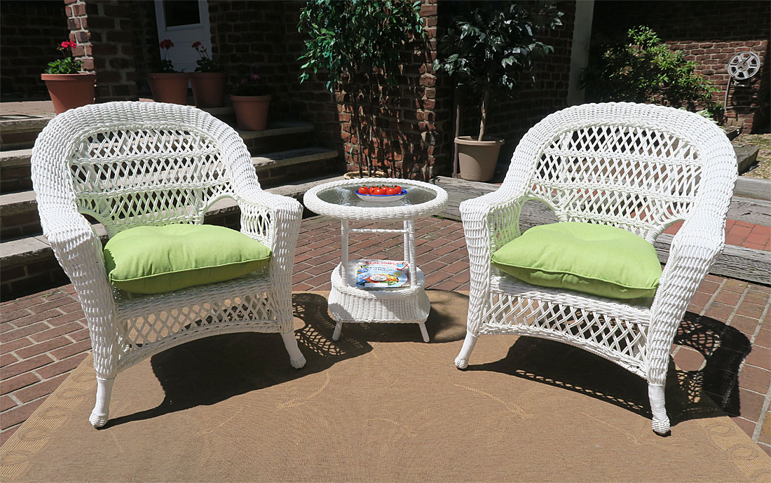 White Resin Wicker Furniture