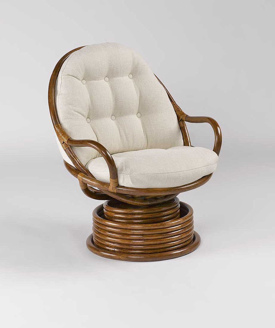 Rattan Swivel Rockers Chairs