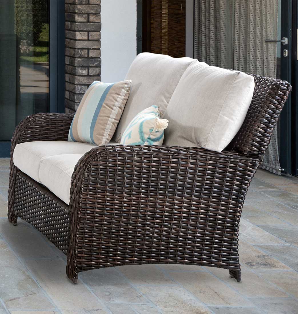 Outdoor Resin Wicker Love Seats