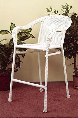 Resin Wicker Bar Stools